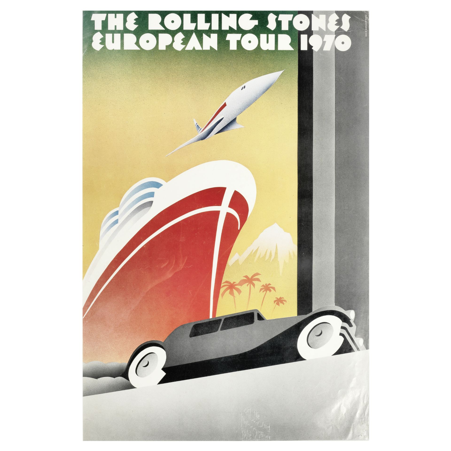 The Rolling Stones: A European Tour poster, 1970,