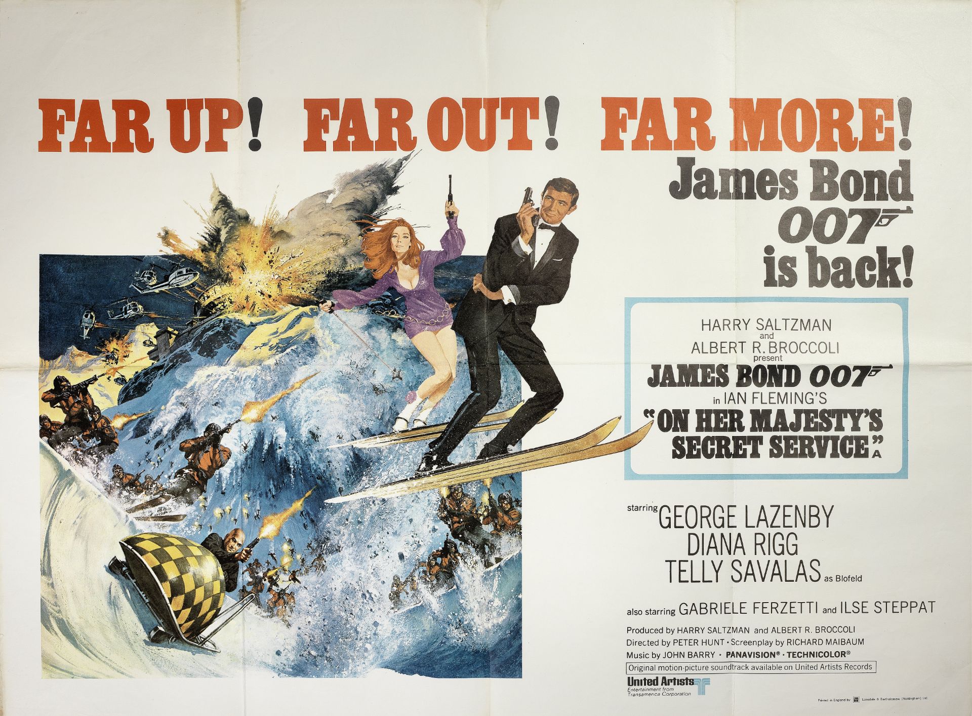 On Her Majesty's Secret Service, Eon Productions / United Artists, 1969,