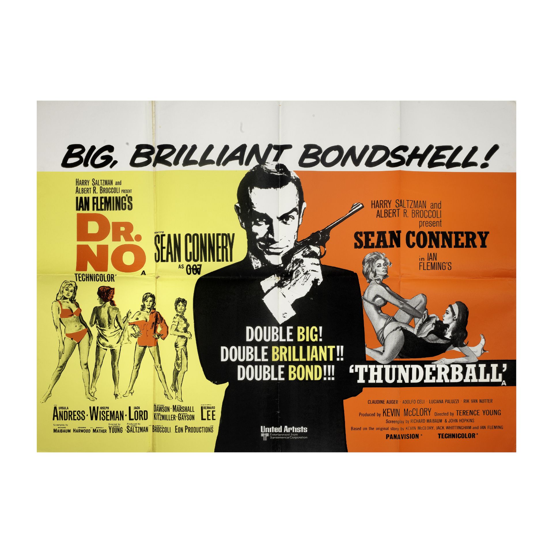 Dr. No/Thunderball, Eon Productions / United Artists, 1970s (re-release),