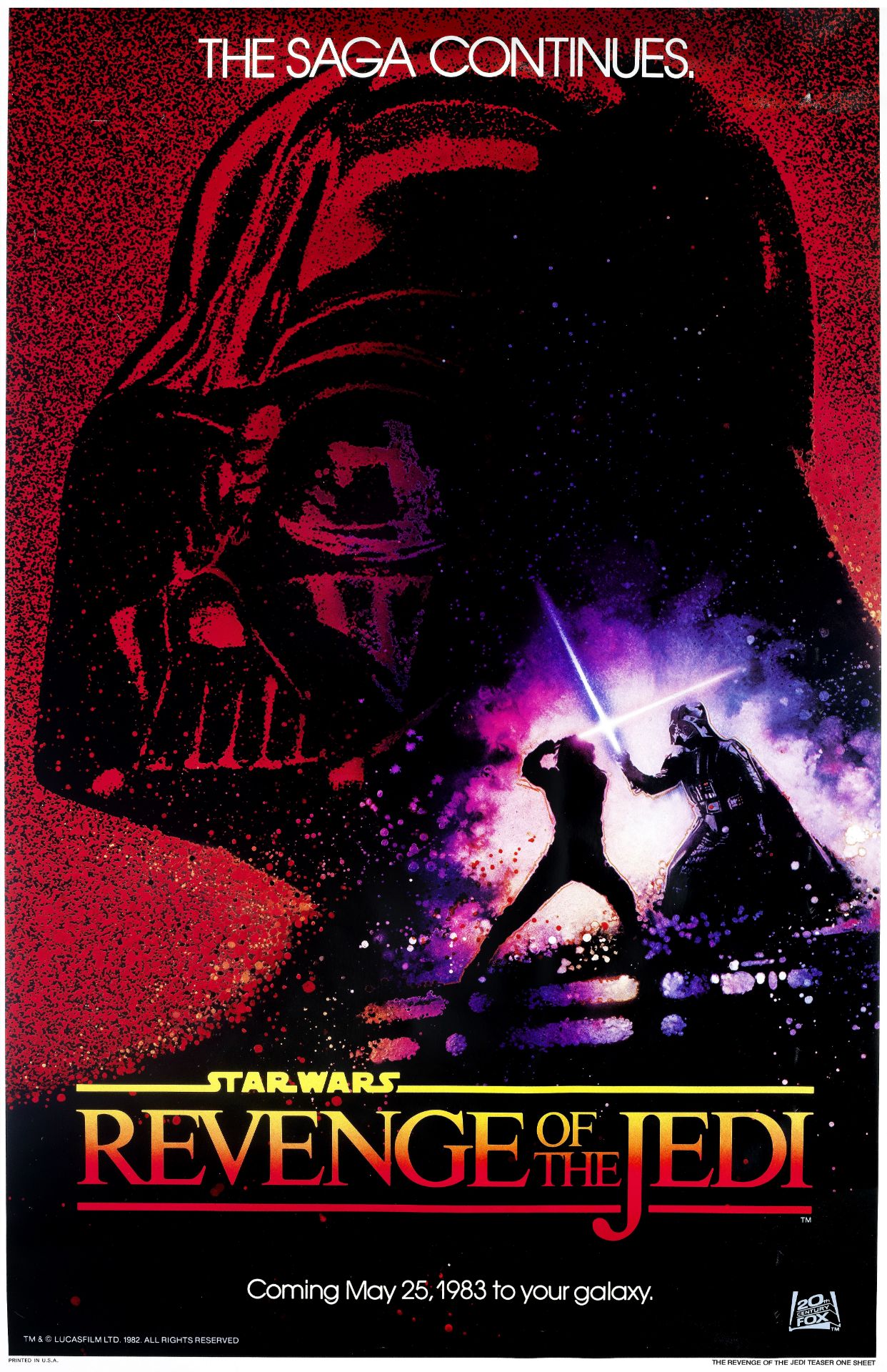 Star Wars: The Revenge of the Jedi, Lucasfilm / Twentieth Century Fox, 1982,