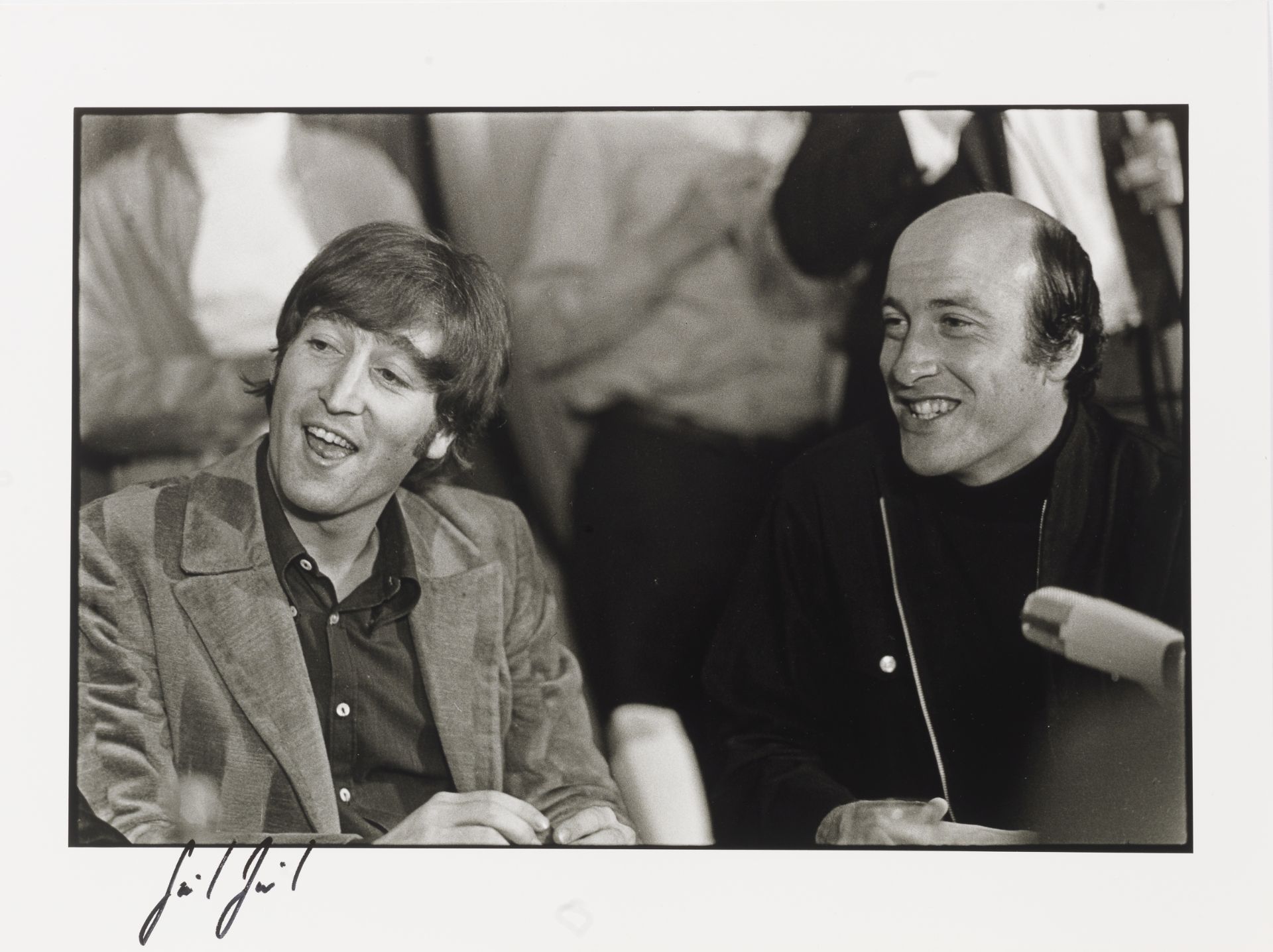 G&#252;nter Zint (German, b.1941): John Lennon and Richard Lester, Hamburg, 1966, printed later,