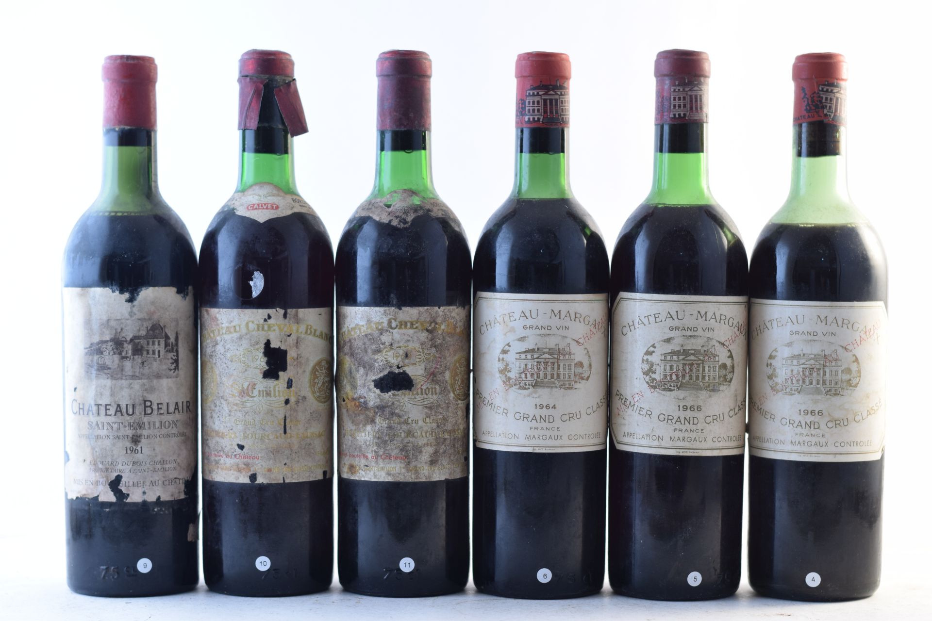 Ch&#226;teau Belair 1961, St Emilion Grand Cru Class&#233; (1) Ch&#226;teau Cheval Blanc 1962, St...