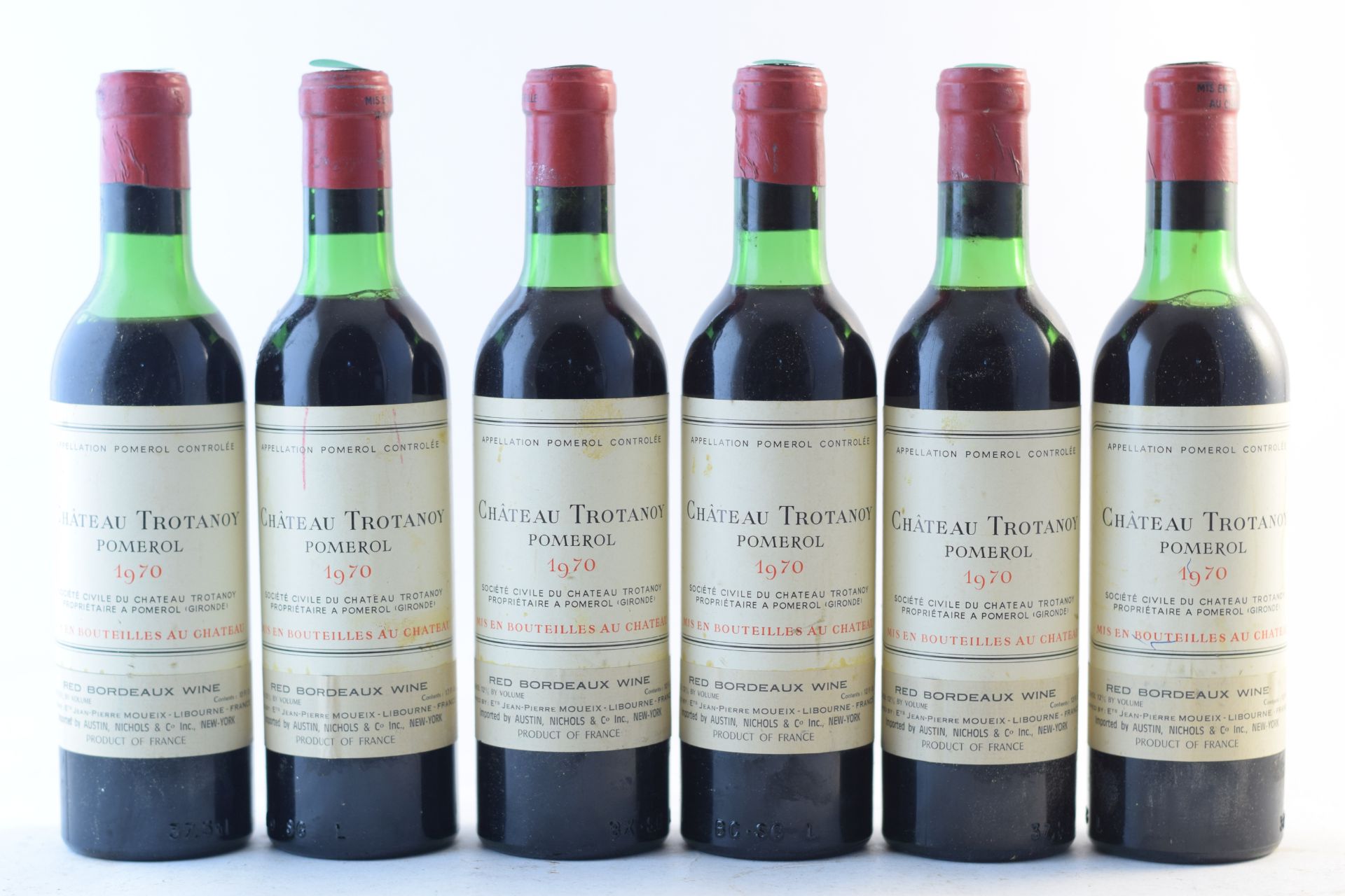 Ch&#226;teau Trotanoy 1970, Pomerol (6 half-bottles)