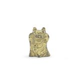 A RARE GILT-BRONZE BEAR-SHAPED SUPPORT Han Dynasty