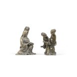 AN UNUSUAL BRONZE 'QIAO SISTERS' GROUP 17th century (2)