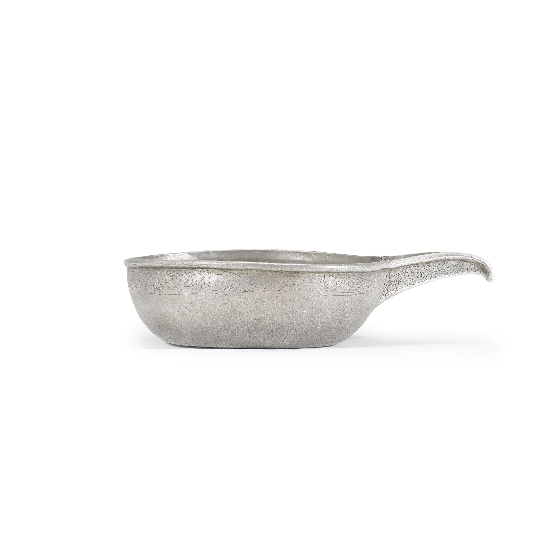 AN EXCEPTIONALLY RARE SILVER POURING VESSEL, YI Yuan Dynasty