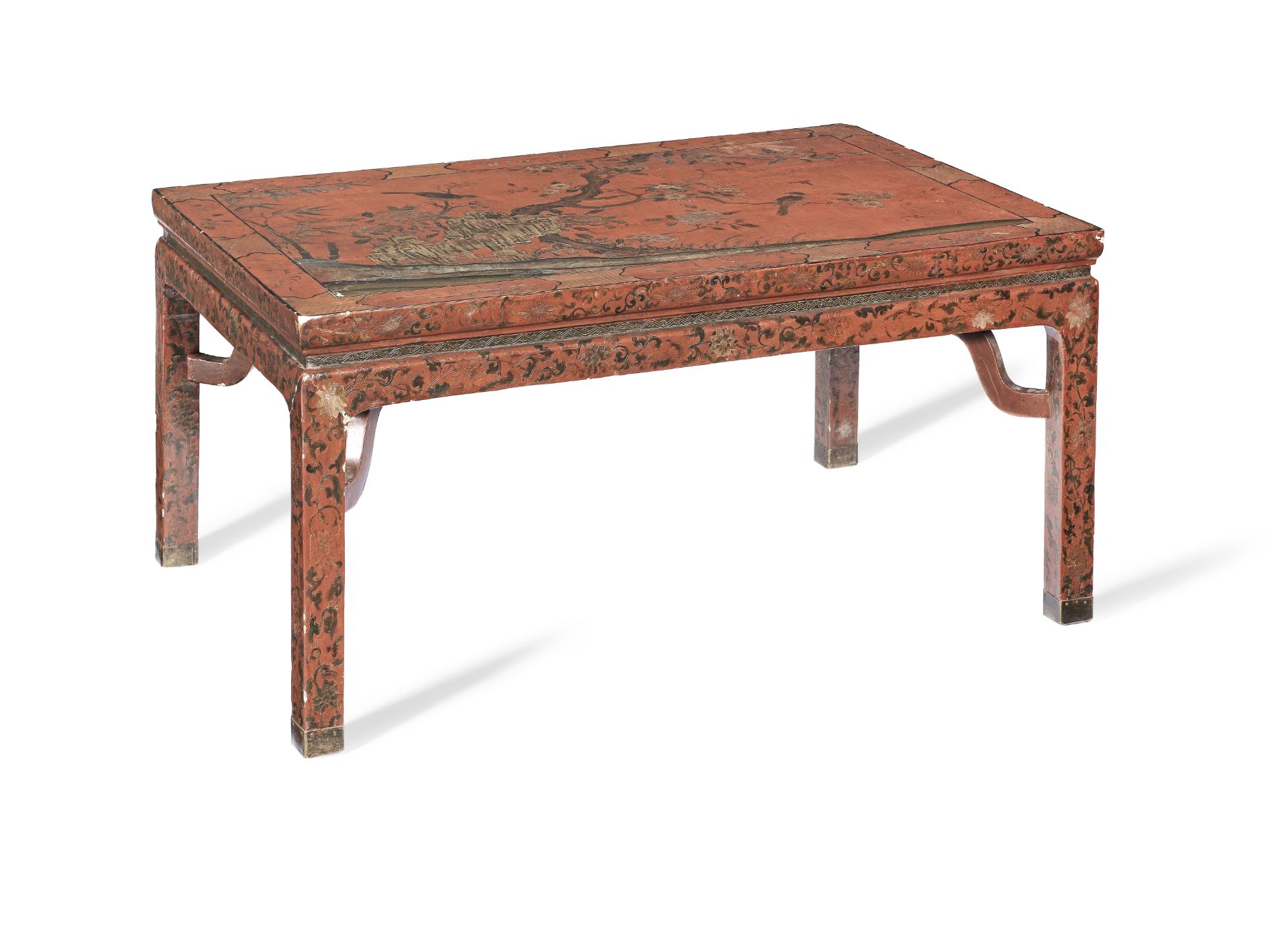 A POLYCHROME LACQUER TABLE 17th century