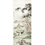 ATTRIBUTED TO MA JIN (1900-1970) Goats