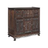 A MIXED HARDWOOD RETICULATED CABINET Mid Qing Dynasty and later