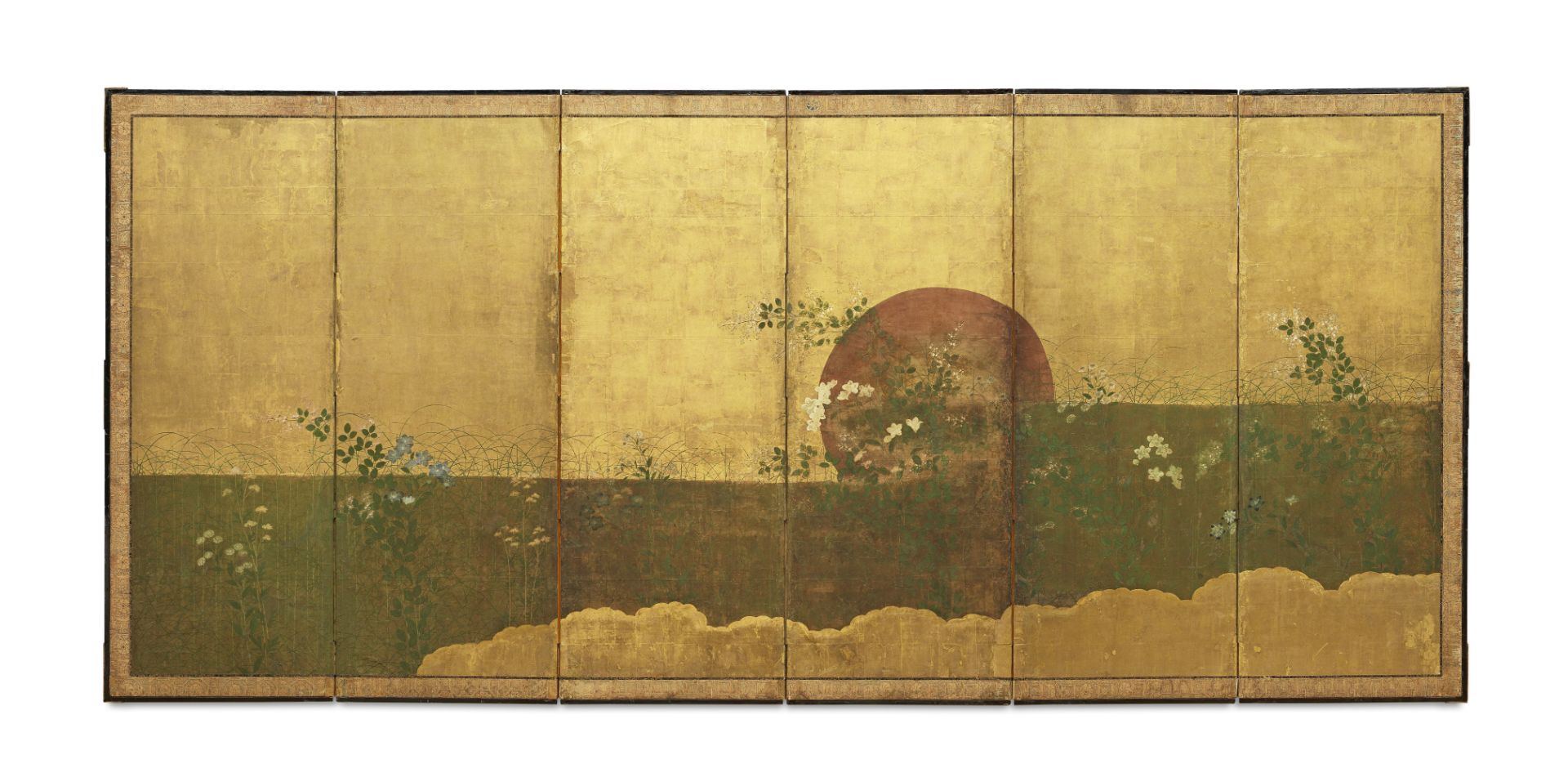 ANONYMOUS Sunset over Musashi Plain, Momoyama (1573-1615) or Edo (1615-1868) Period, 17th century