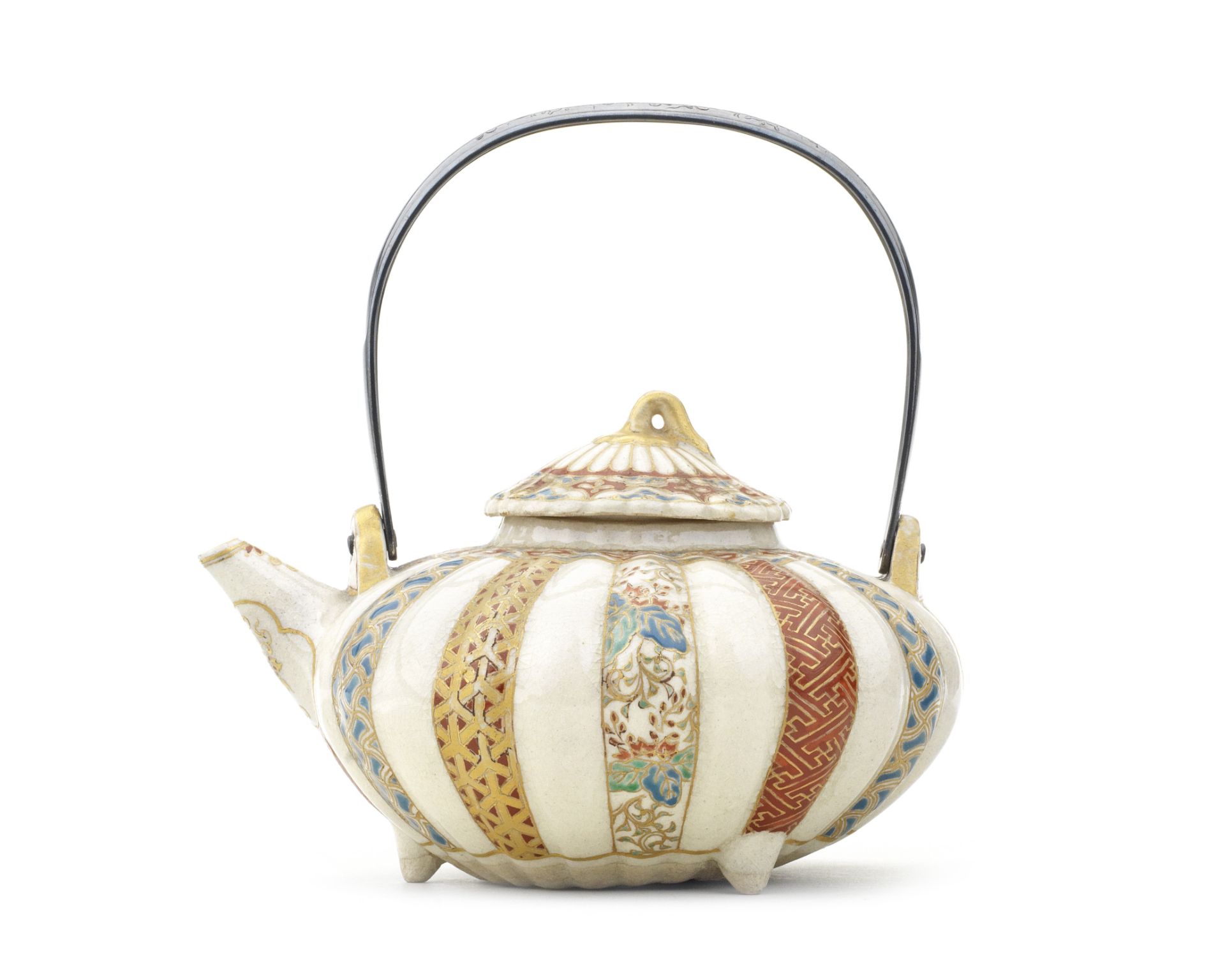 Two Satsuma teapots Meiji era (1868-1912), late 19th/early 20th century (4)