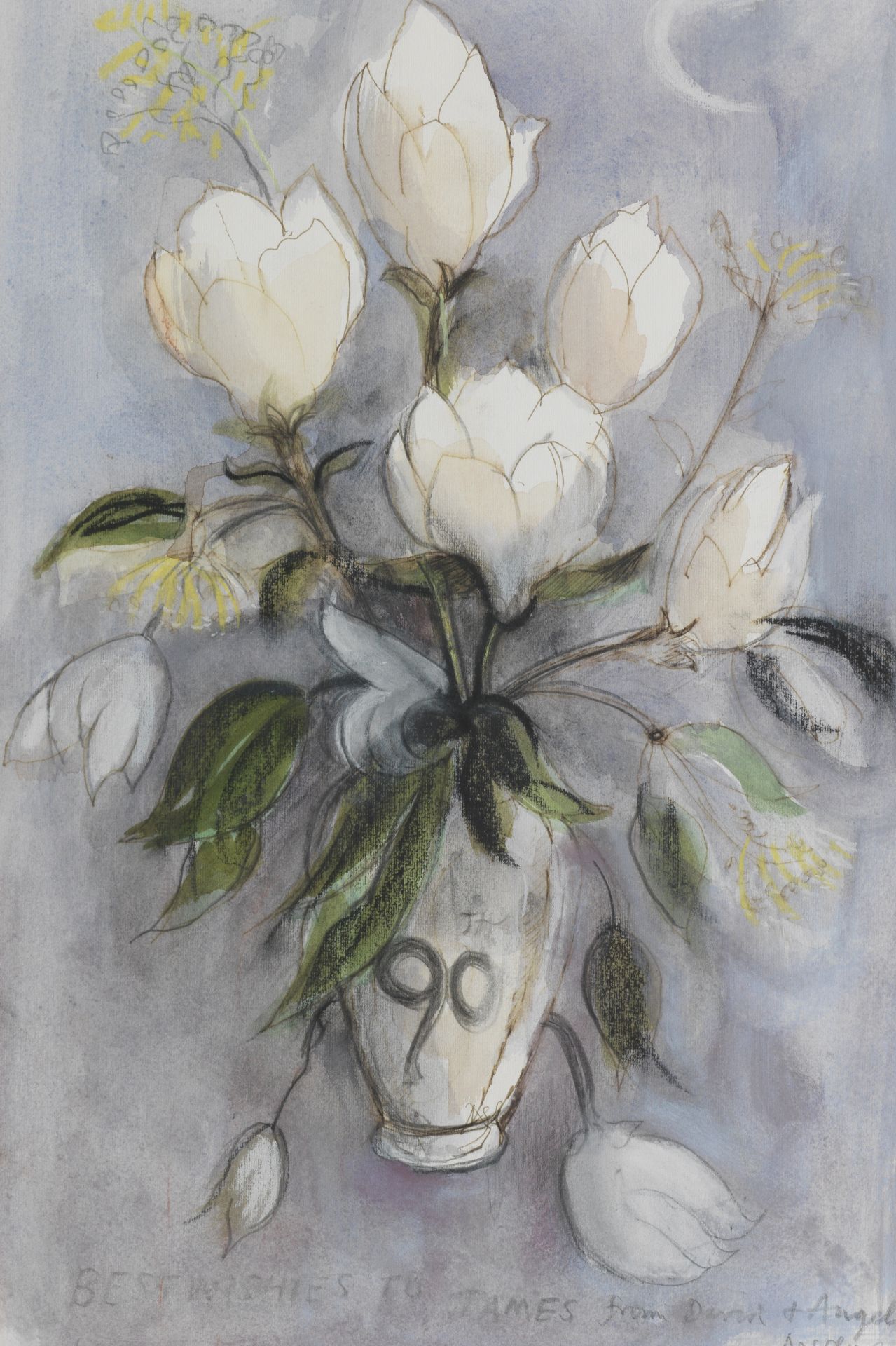 David McClure RSA RSW RGI (British, 1926-1998) Dundee Magnolia 45.6 x 31.2 cm. (17 15/16 x 12 5/1...