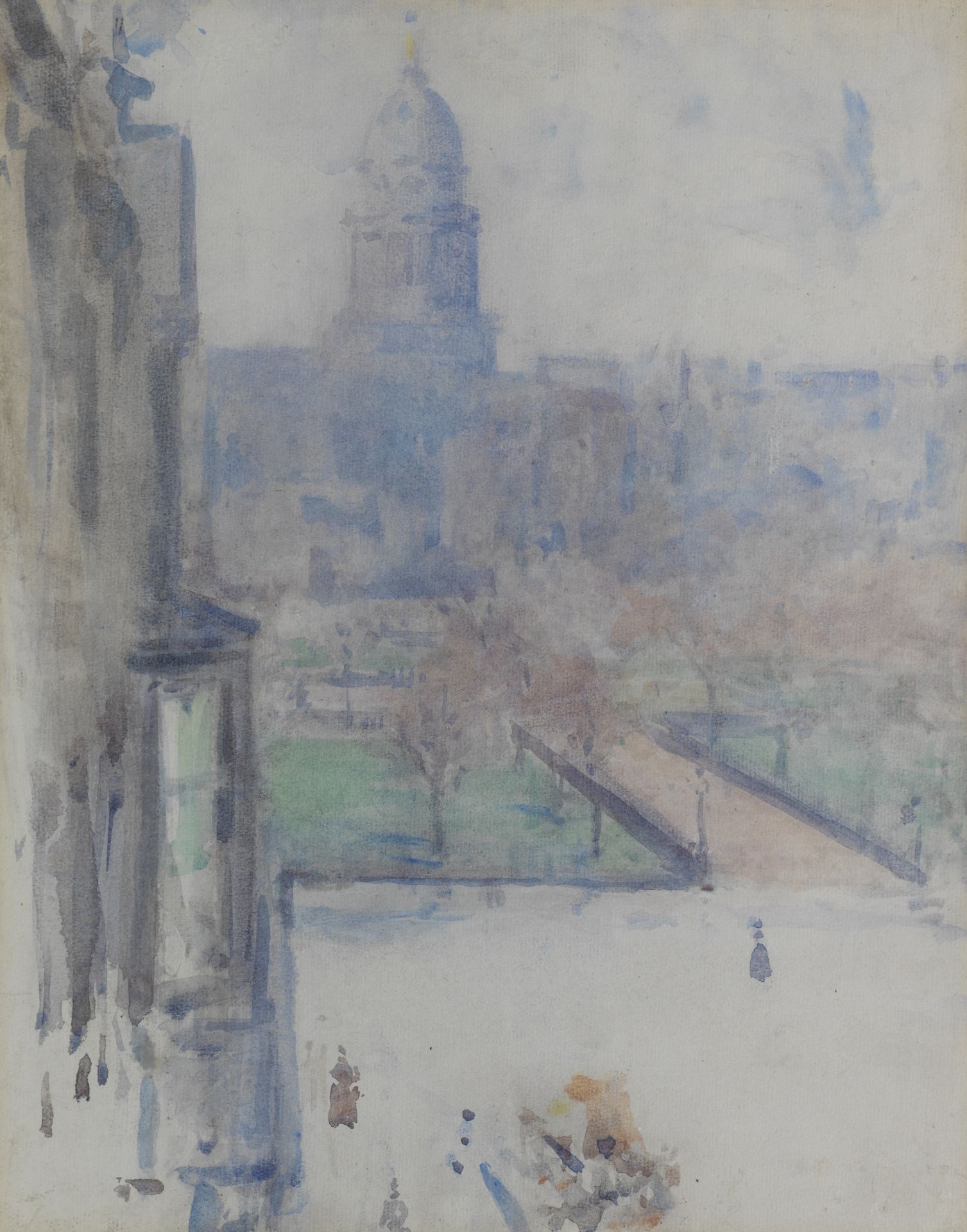 Francis Campbell Boileau Cadell RSA RSW (British, 1883-1937) Looking towards Charlotte Square 43 ...