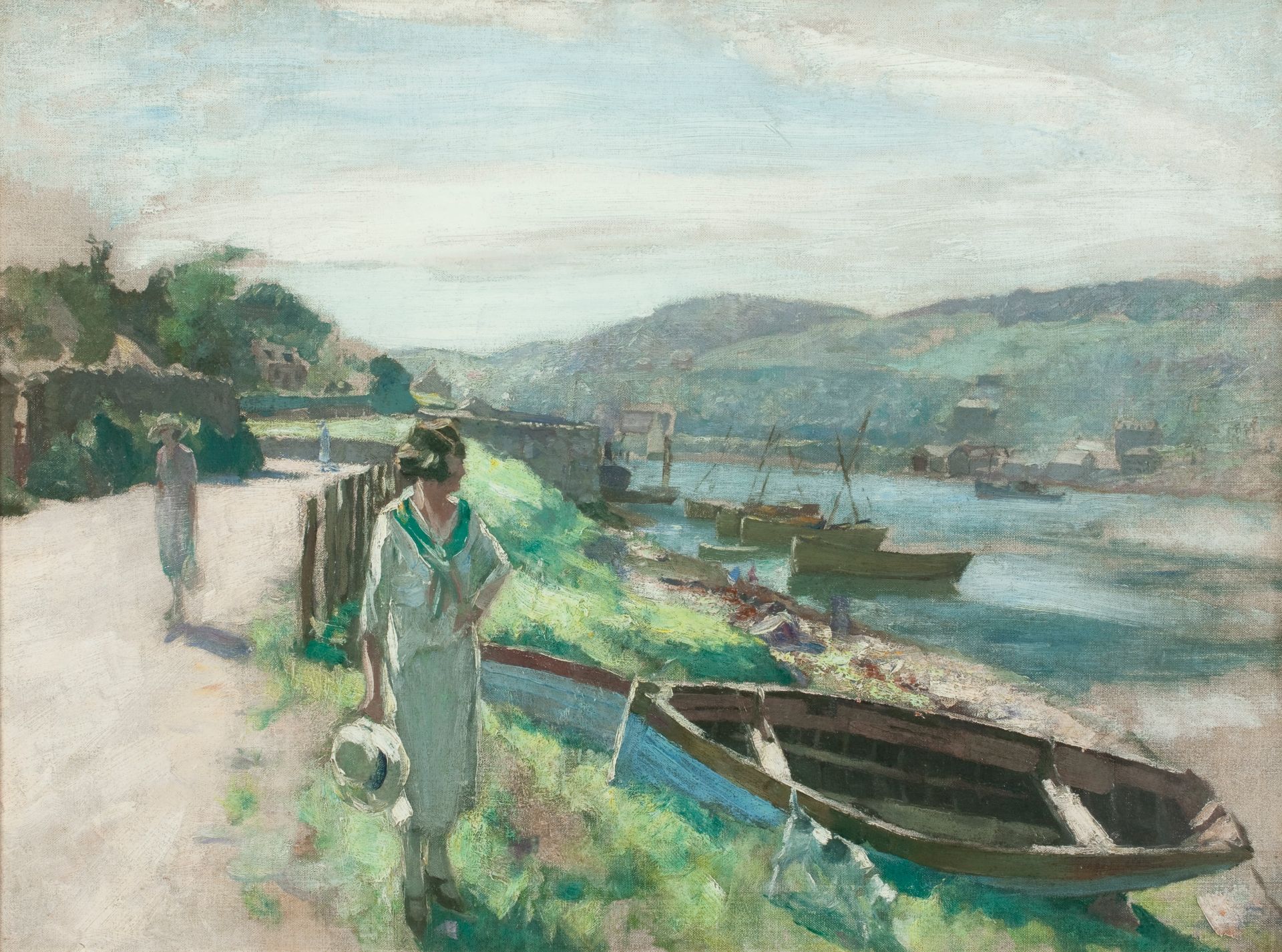 John Smellie (British, 1886-1925) Tarbert 45 x 66 cm. (17 11/16 x 26 in.)