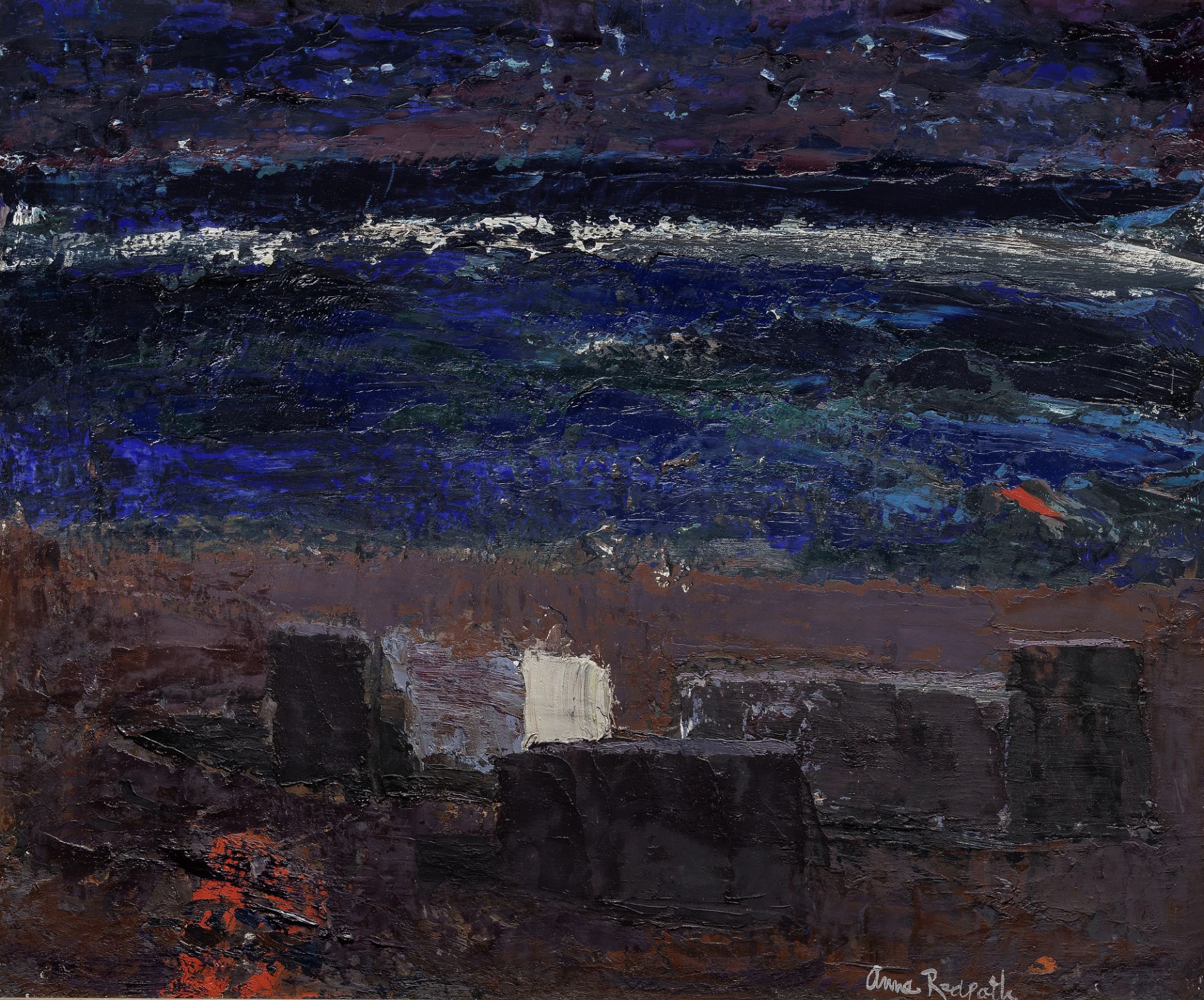 Anne Redpath OBE RSA ARA LLD ARWS ROI RBA (British, 1895-1965) The Reef 50.9 x 61 cm. (20 x 24 in.)