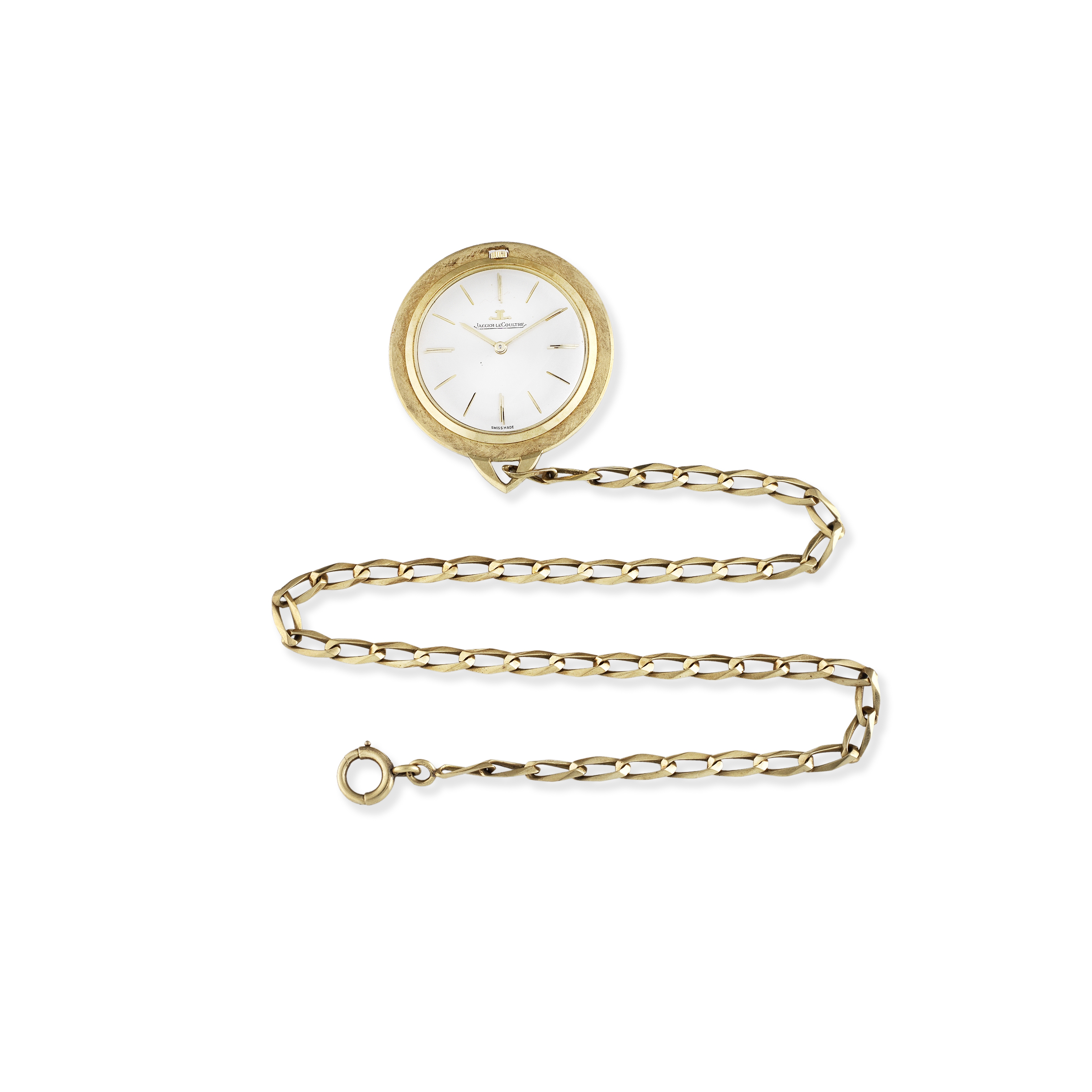 Jaeger-LeCoultre. An 18K gold keyless wind open face pocket watch Ref: 1941, Circa 1963