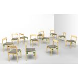 Yrj&#246; Kikkapuro Set of twelve 'Alnus' chairs, from the 'Eco' series, 1990s
