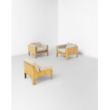 Isamu Kenmochi Pair of easy chairs, model no. SM7008, and side chair, model no. SM7047, designed ...