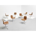 Poul Kj&#230;rholm Set of eight dining chairs, model no. PK 9, produced 1960-1981