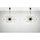 Italian Two ceiling lights, 1950s-1960s