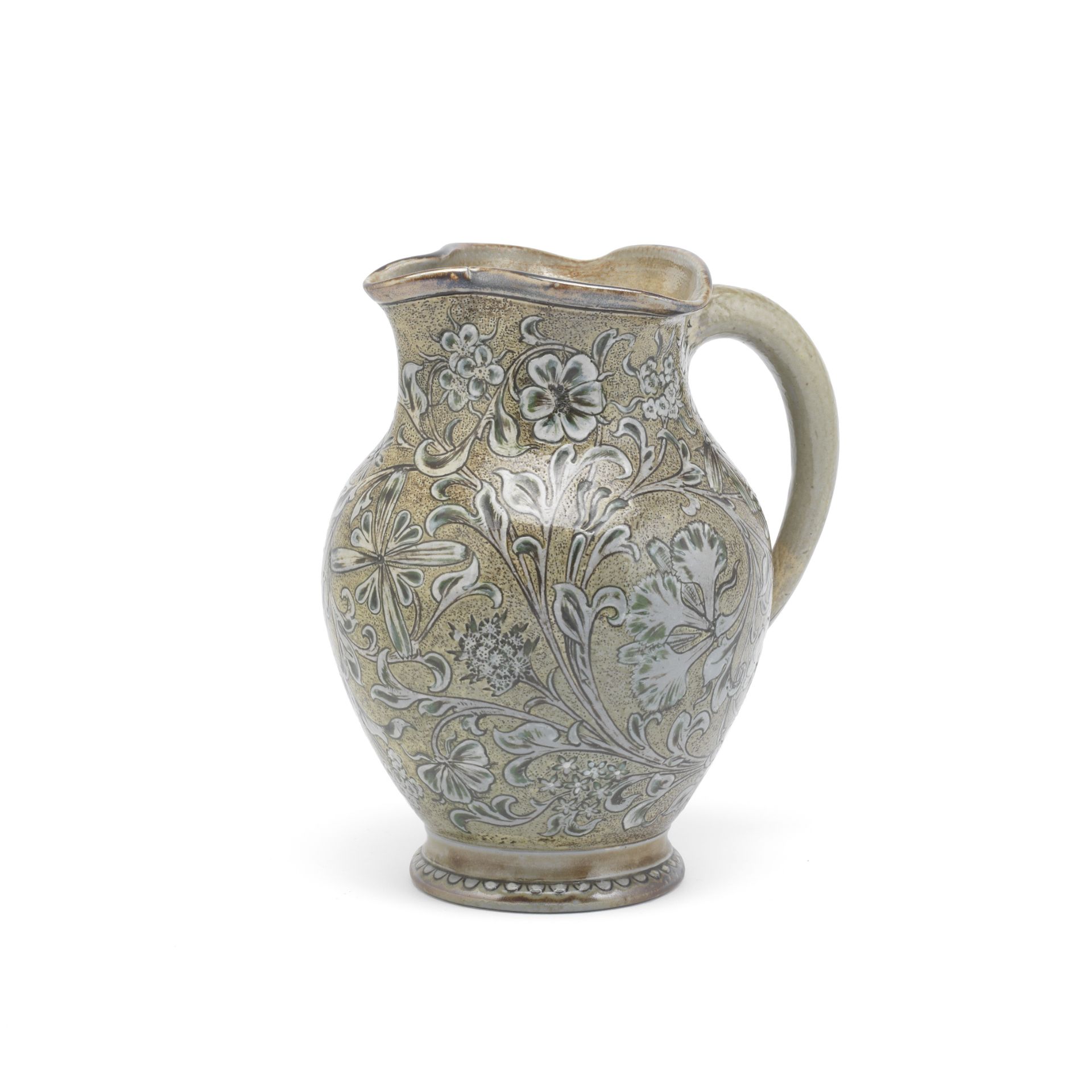 Martin Brothers Early three-spout jug, 1890