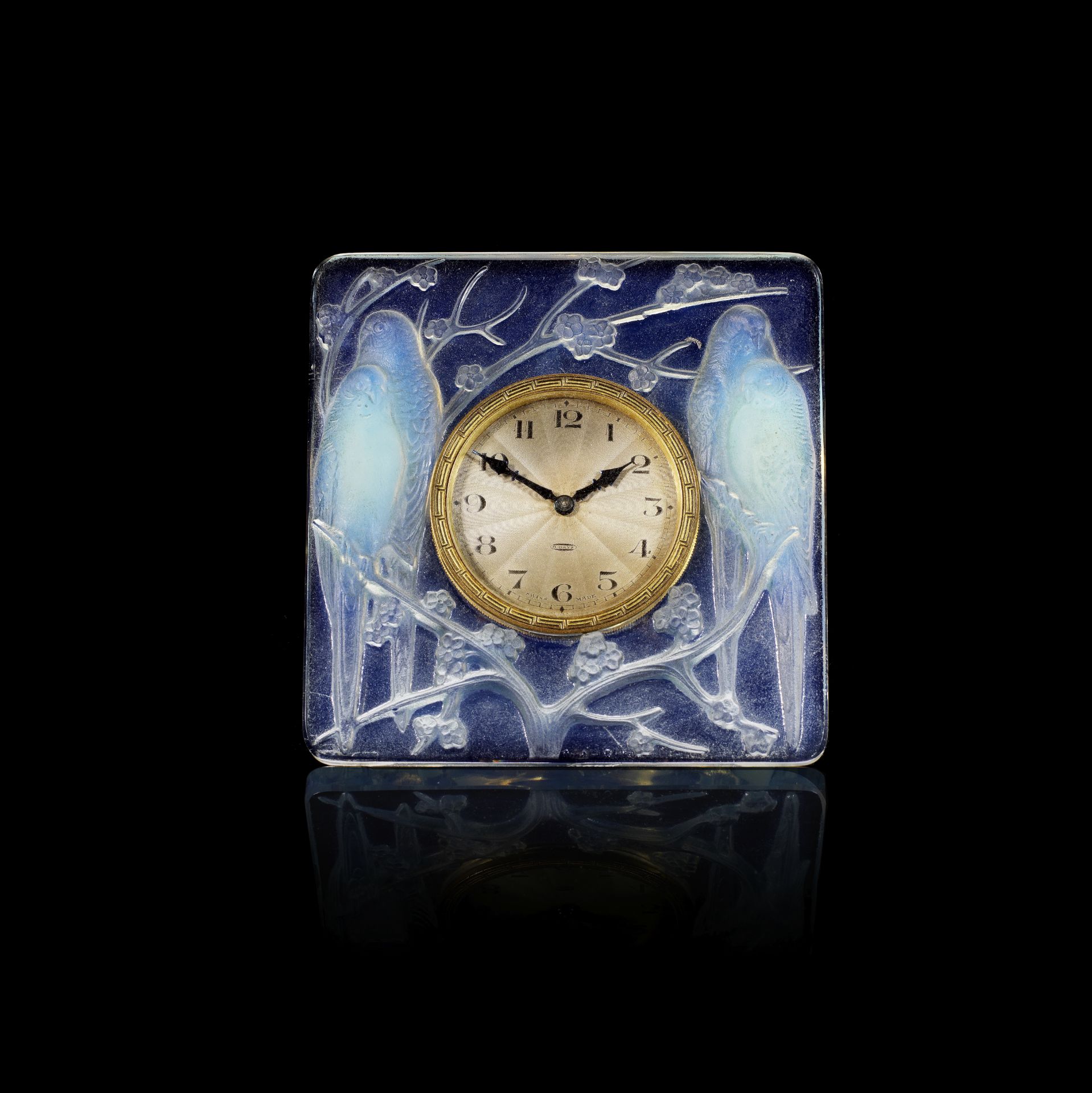 Ren&#233; Lalique 'Ins&#233;parables' clock, designed 1926