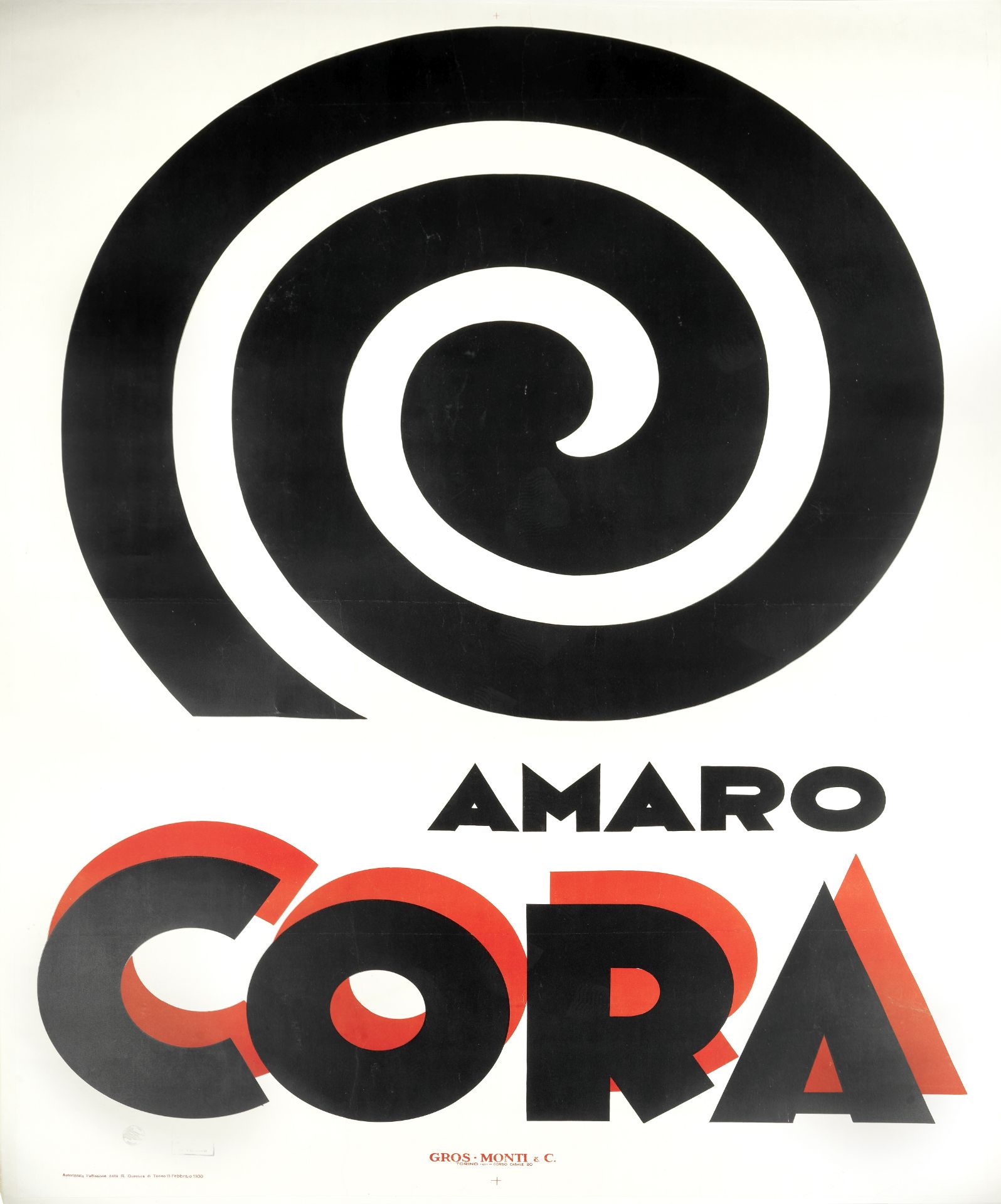 Amaro Cora, Diulgheroff, 1930, cm 200 x 140