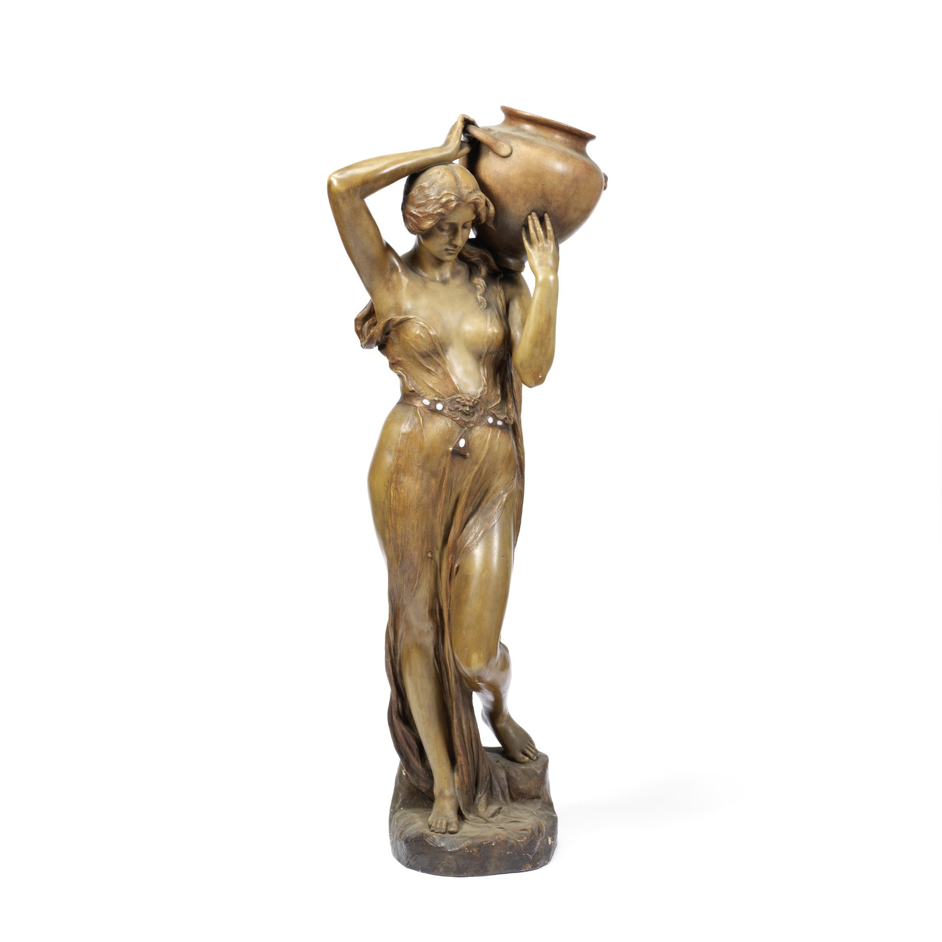Goldscheider 'Porteuse d'Eau', model no.2616, a monumental figural sculpture, circa 1903
