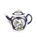A Worcester teapot and cover, circa 1770