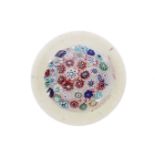 A rare Silesian spaced millefiori magnum paperweight from the Josephineh&#252;tte Glassworks, Sch...