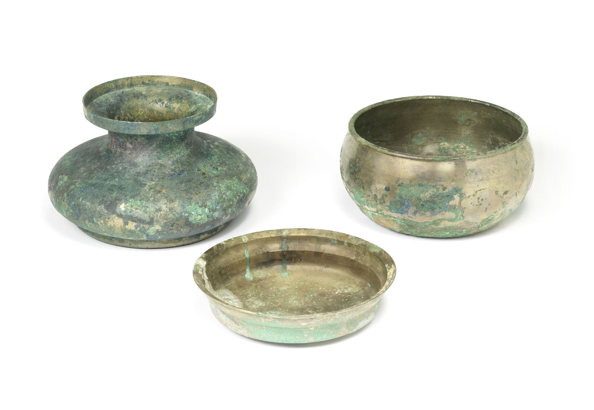 THREE BRONZE VESSELS Tang Dynasty (3)