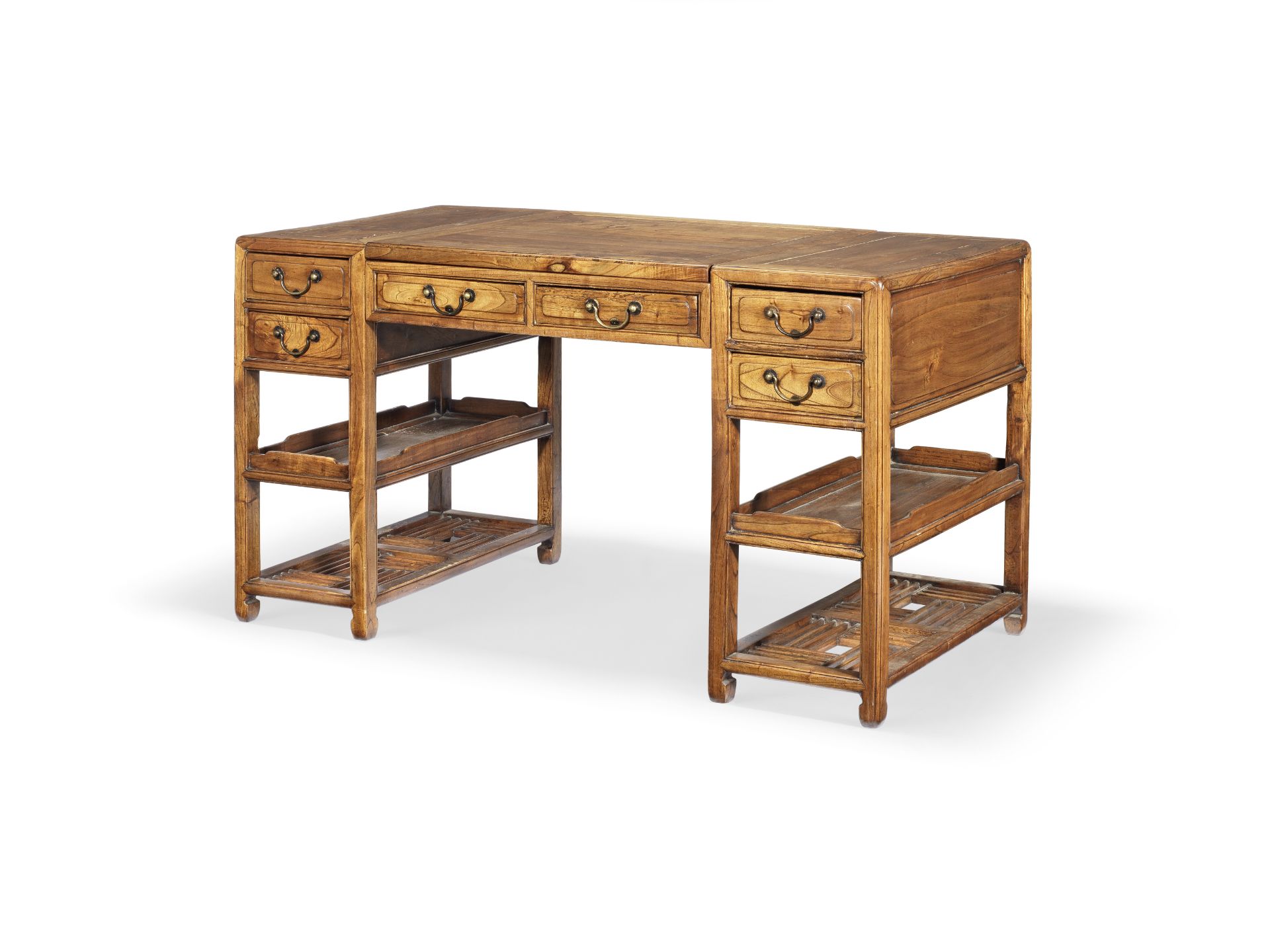 A HARDWOOD DESK 20th century