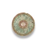 AN AGATE AND TURQUOISE-INLAID CIRCULAR BELT FITTING Dian Culture (2)