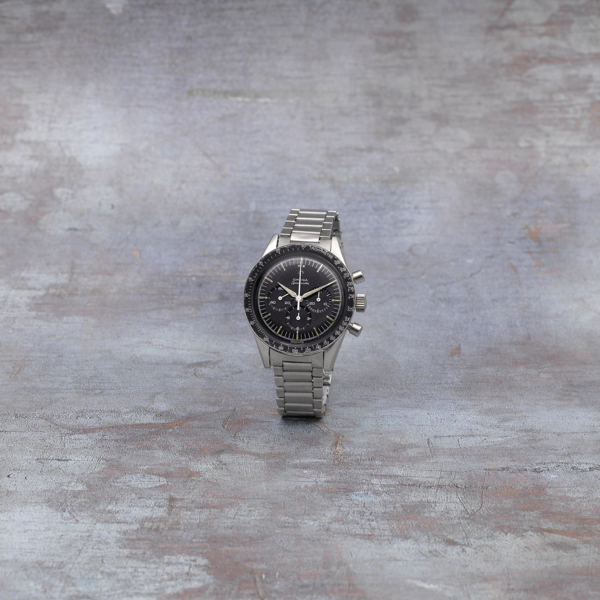 Omega. A stainless steel manual wind chronograph bracelet watch Speedmaster, Ref: 2998-4, Circa ...