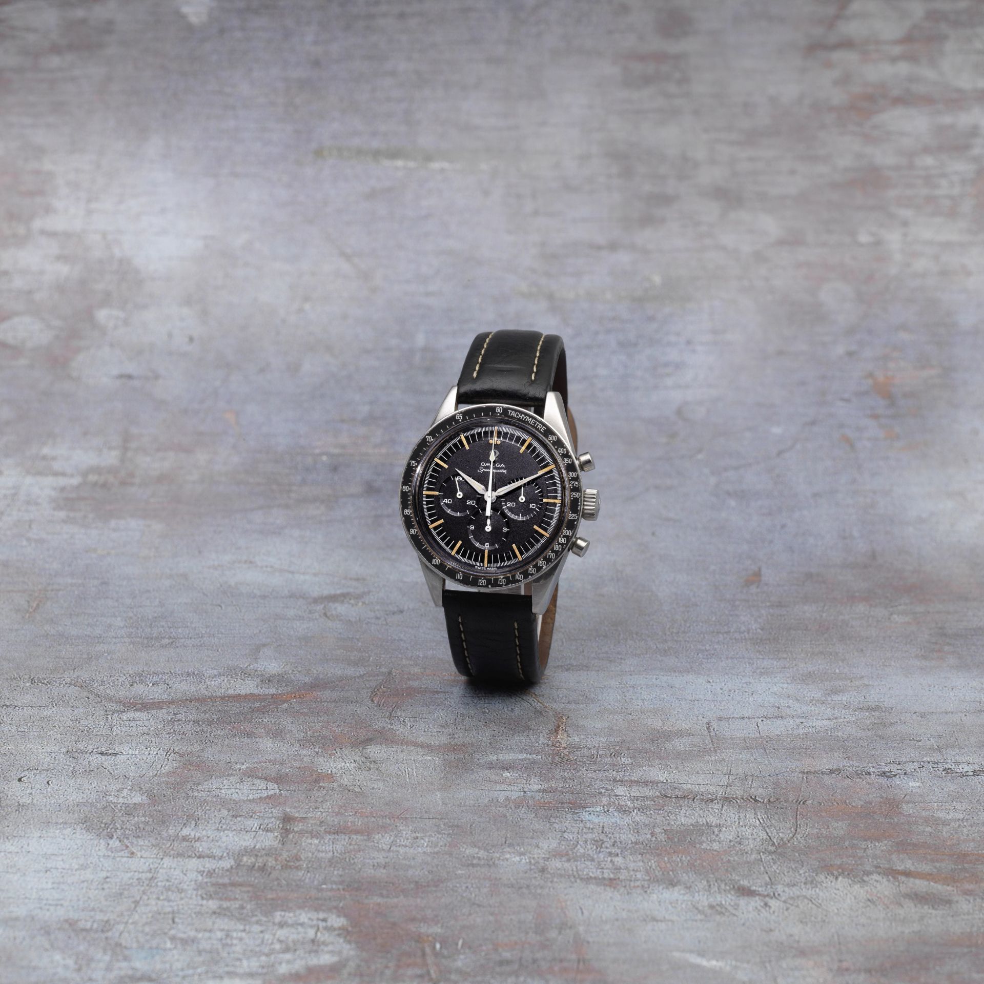 Omega. A stainless steel manual wind chronograph wristwatch Speedmaster, Ref: 2998-6, Circa 1962