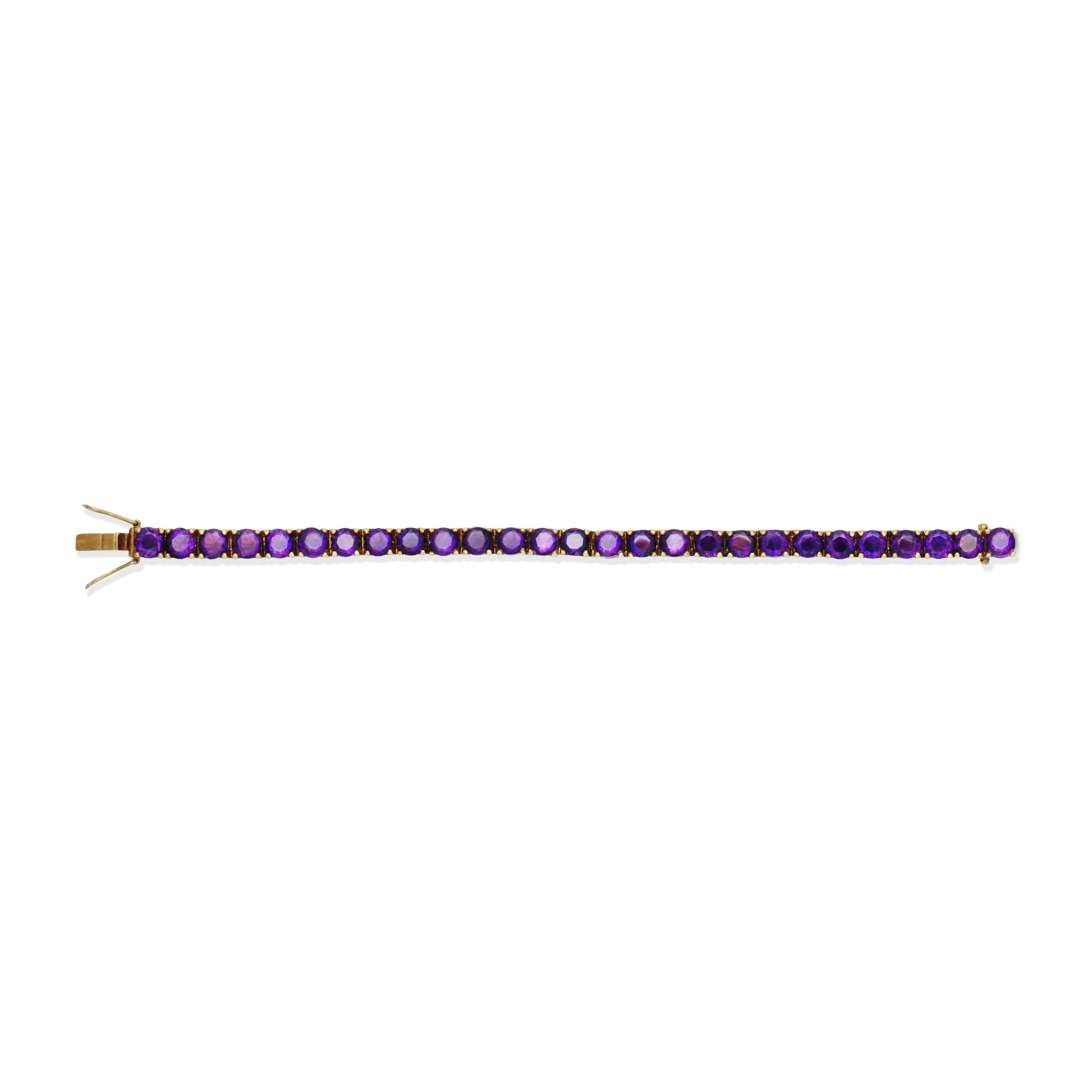 AMETHYST LINE BRACELET,