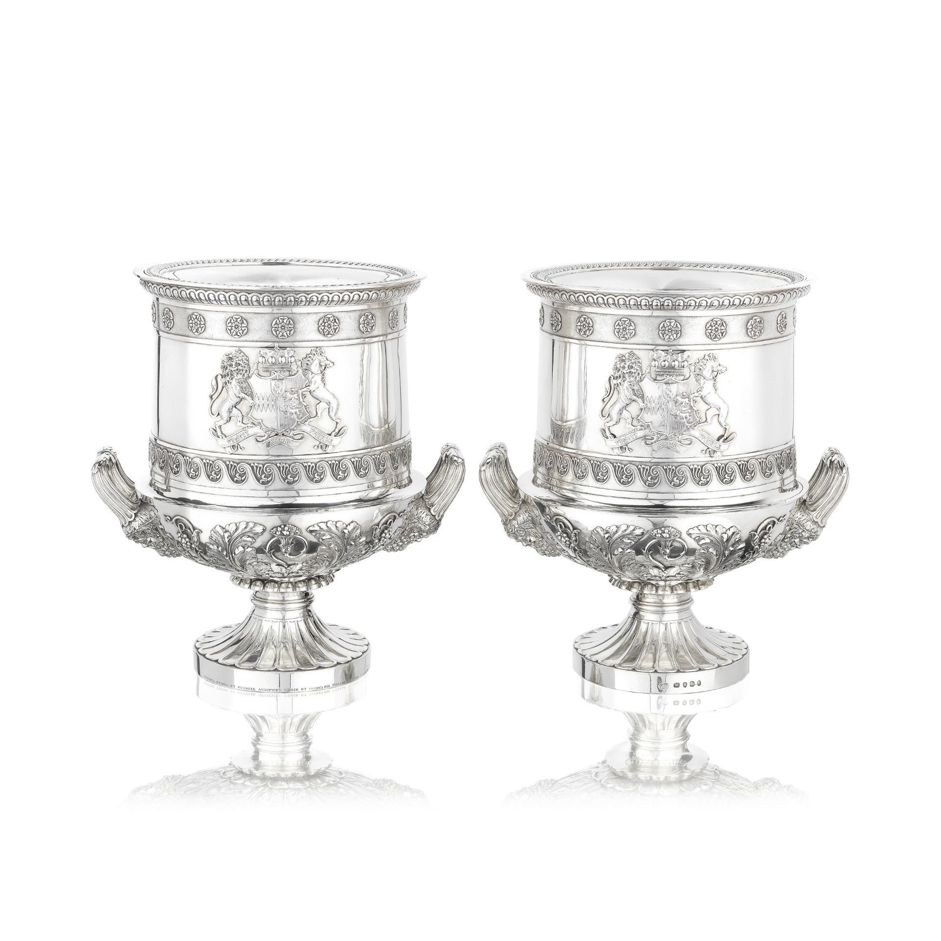 A pair of George III silver wine coolers Paul Storr, London 1809 (2)