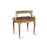 A French 19th century ormolu mounted kingwood table a the by Paul Sormani (1817-1877)