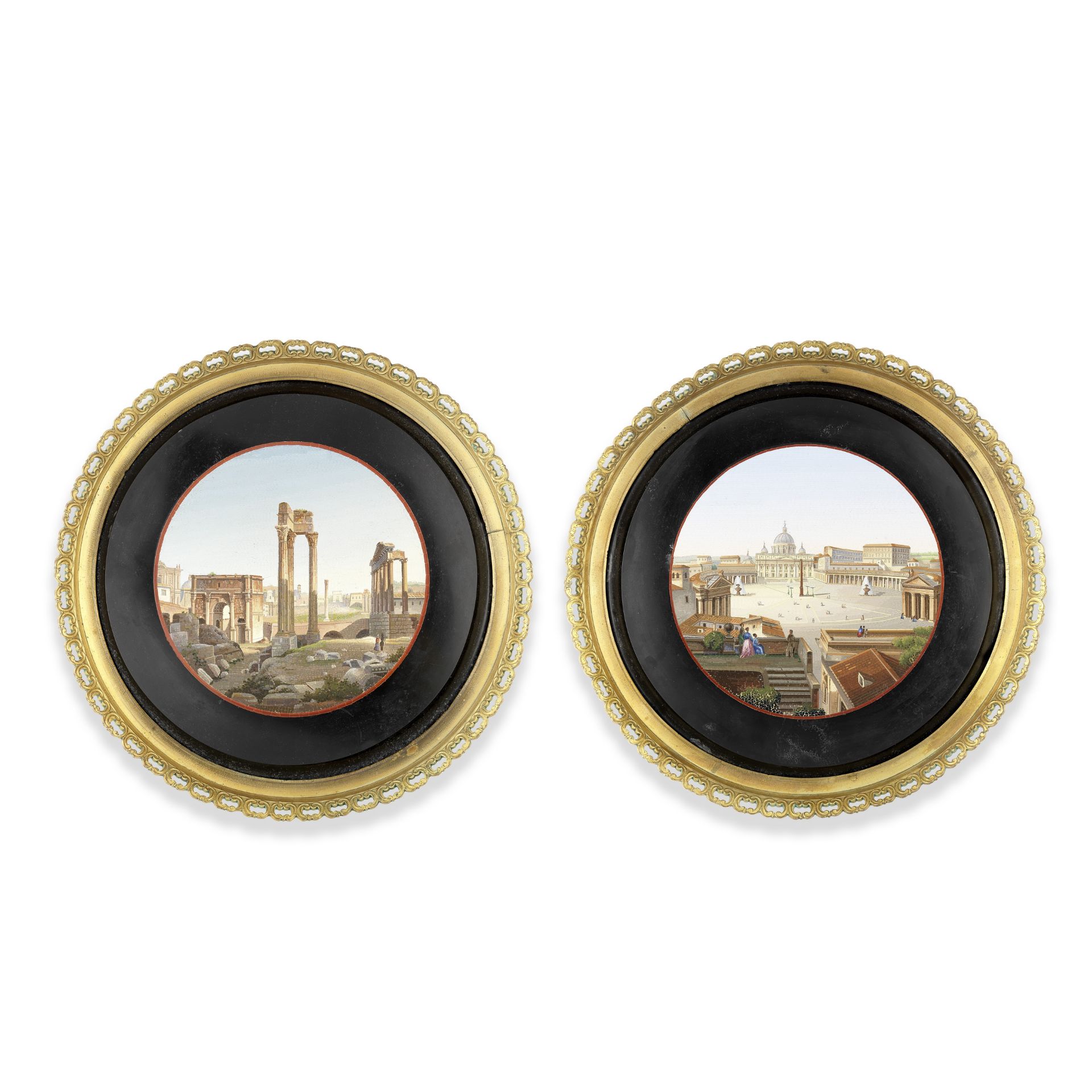 Cesare Roccheggiani (Italian, active second half 19th century): A pair of late 19th century 'Gran...