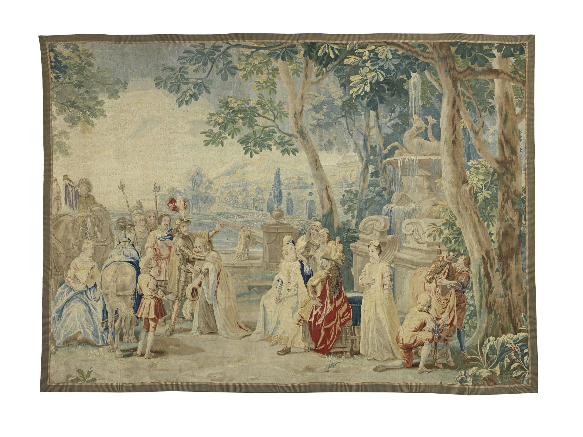 A charming Flemish tapestry after Philippe de Hondt probably 18th century 334cm x 238cm