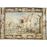 A striking Flemish Historical Tapestry of the Battle of Gaugamela 17th Century 520cm x 340.5cm