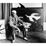 KAR (IDA) George Braque seated in his studio, 303 x 350mm., [1961]; Marc Chagall, 390 x 310mm., [...