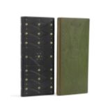 SMITH (PHILIP) Partially used exercise book for binding notes, 1954; and another, both tall slim ...