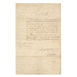 CHARLES II Warrant signed ('Charles R' at head), to the Clerk of Our Signet Attending, Whitehall,...