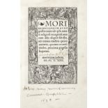 ERASMUS (DESIDERIUS) Moriae encomium nunc postremum ab ipso autore religiose recognitum, una cum ...