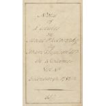 FERGUSON (ADAM) 'Notes on Lectures on Moral Philosophy... Vol. 4th [of 4]. Edinburgh 1782-3', [Ed...