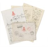 FIRST BOER WAR 1880-1881 Group of five autograph letters from Lieutenant Colonel Hardin Burnley-C...