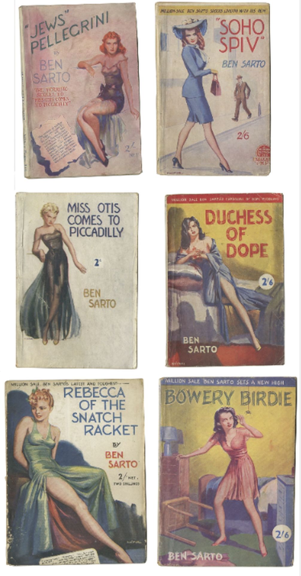 PULP FICTION - CRIME SARTO (BEN), Pseud. of FRANK DUBREZ FAWCETT. She Ruled with a Rod, [c.1945];...