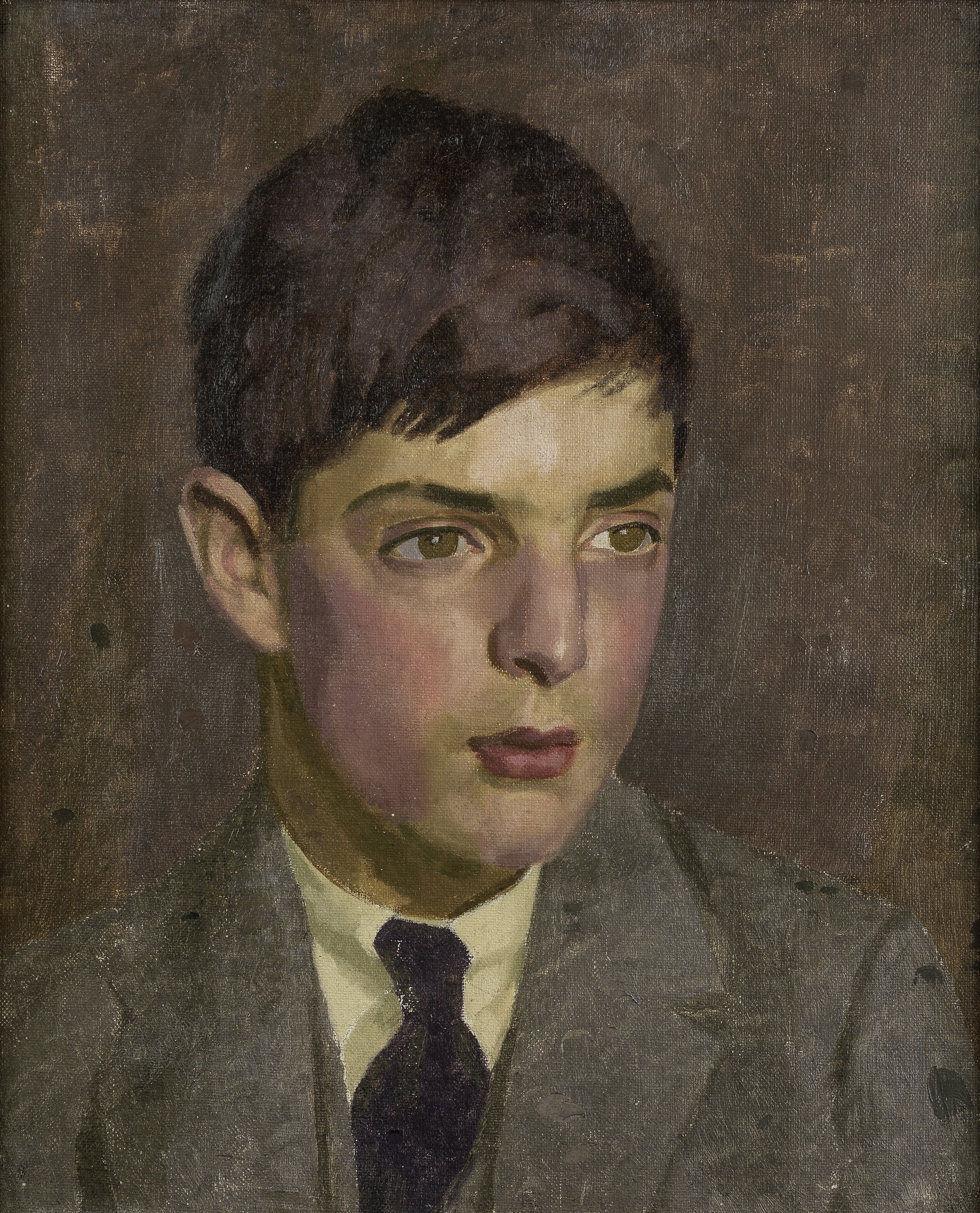 Henry Lamb (British, 1883-1960) Portrait of a Petersfield Boy 40.5 x 33 cm. (16 x 13 in.) (Painte...