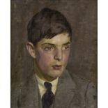 Henry Lamb (British, 1883-1960) Portrait of a Petersfield Boy 40.5 x 33 cm. (16 x 13 in.) (Painte...